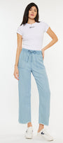 Milly High Rise Cropped  Wide Leg Jeans - Official Kancan USA