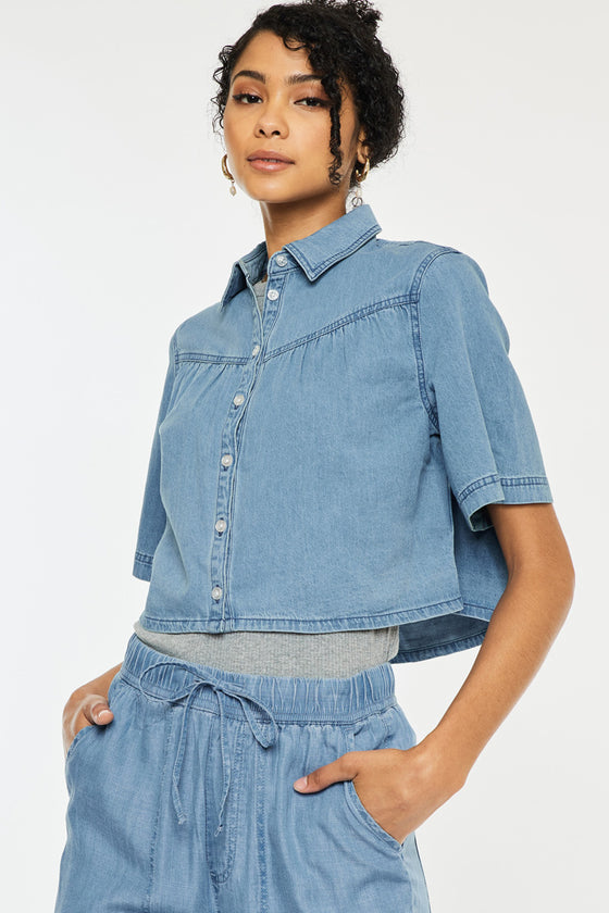 Alannah Cropped Shirt - Official Kancan USA