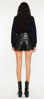 Asa High Rise Faux Leather Shorts - Official Kancan USA