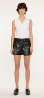 Asa High Rise Faux Leather Shorts - Official Kancan USA
