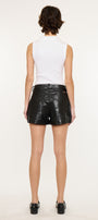 Asa High Rise Faux Leather Shorts - Official Kancan USA