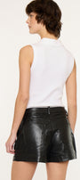 Asa High Rise Faux Leather Shorts - Official Kancan USA