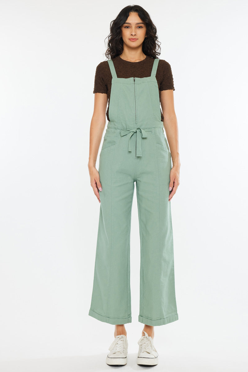 Maggie Cropped Wide Overalls - Official Kancan USA
