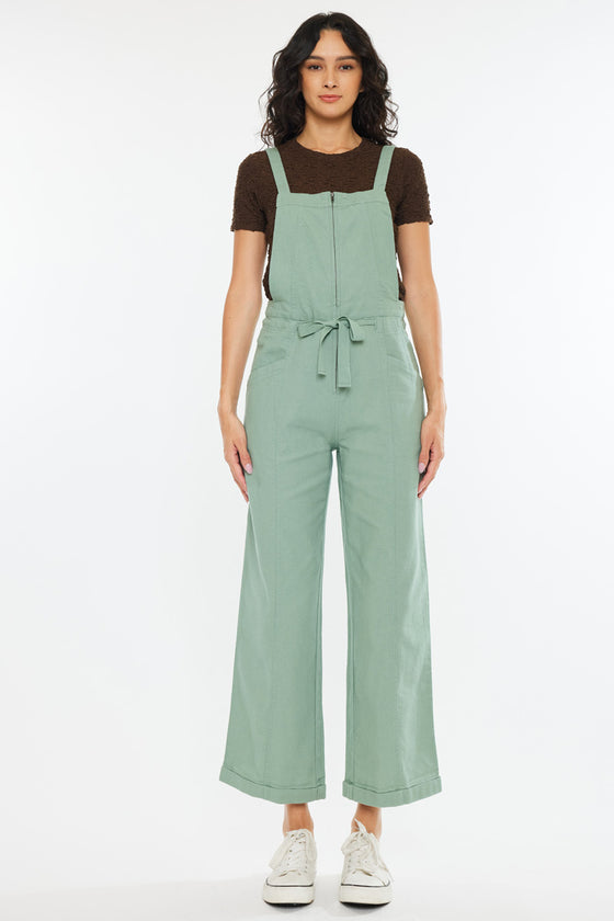 Maggie Cropped Wide Overalls - Official Kancan USA
