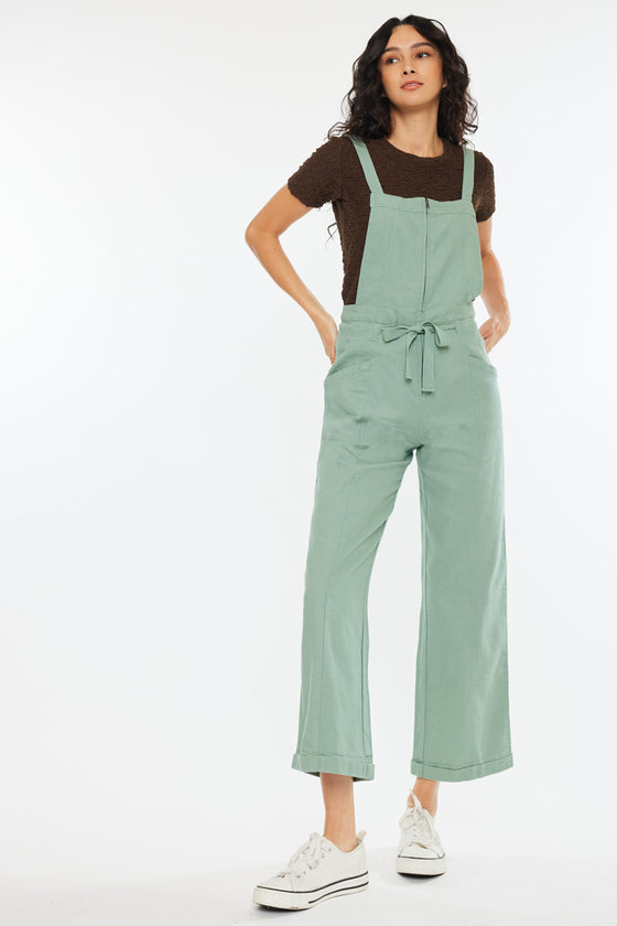 Maggie Cropped Wide Overalls - Official Kancan USA