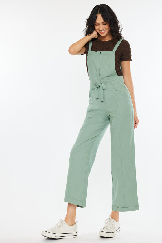 Maggie Cropped Wide Overalls - Official Kancan USA