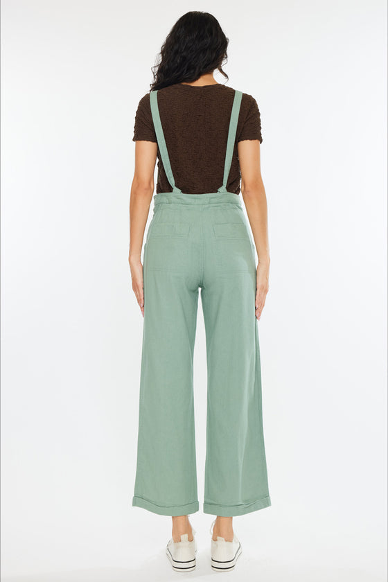 Maggie Cropped Wide Overalls - Official Kancan USA