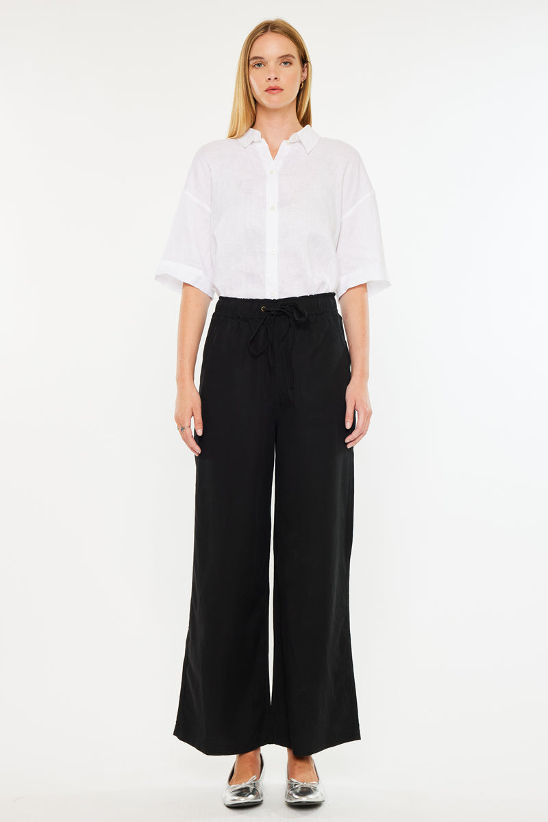 Christy Ultra High Rise Linen Paperbag Wide Pants - Official Kancan USA