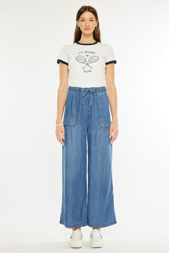 Lin Ultra High Rise Paperbag Wide Pants - Official Kancan USA