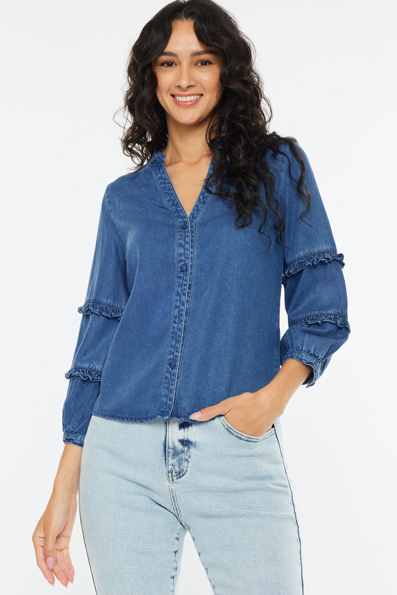 Allie Fitted Long Sleeve Shirt - Official Kancan USA