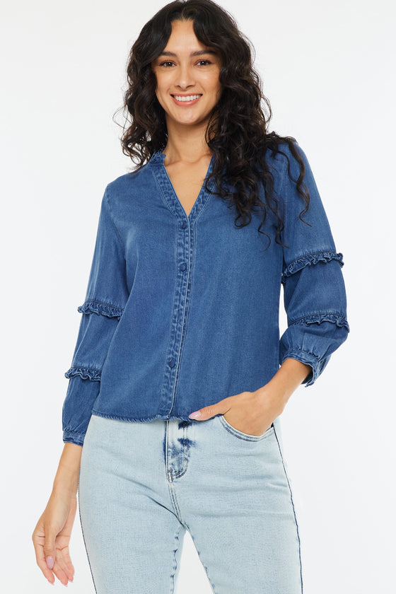 Allie Fitted Long Sleeve Shirt - Official Kancan USA