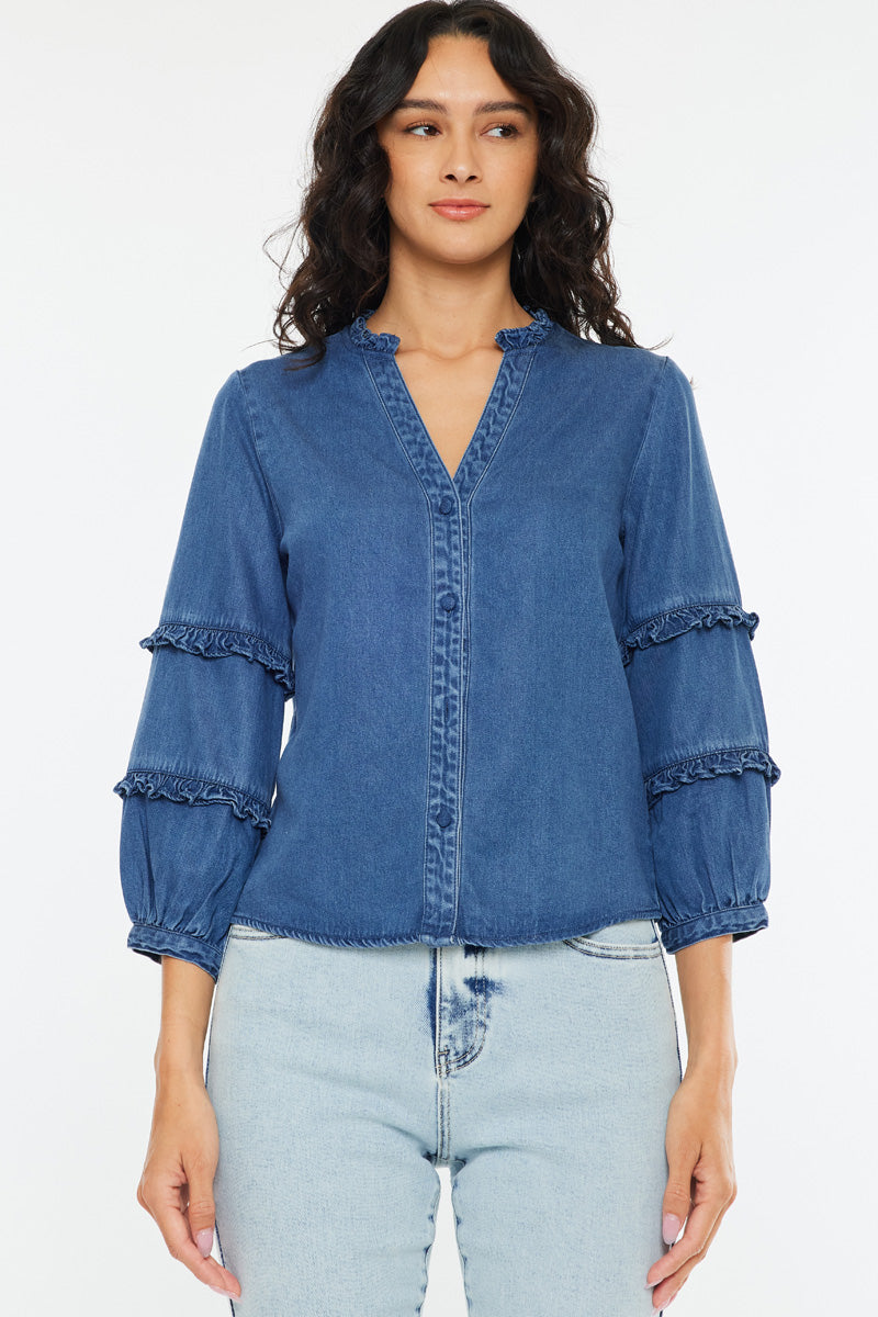 Allie Fitted Long Sleeve Shirt - Official Kancan USA