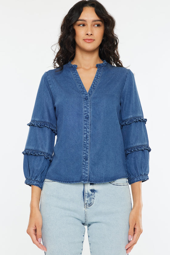 Allie Fitted Long Sleeve Shirt - Official Kancan USA
