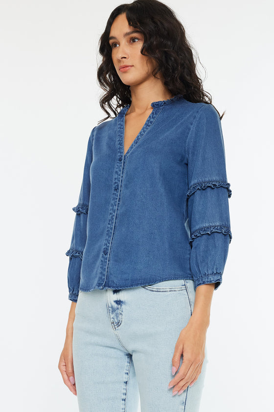 Allie Fitted Long Sleeve Shirt - Official Kancan USA