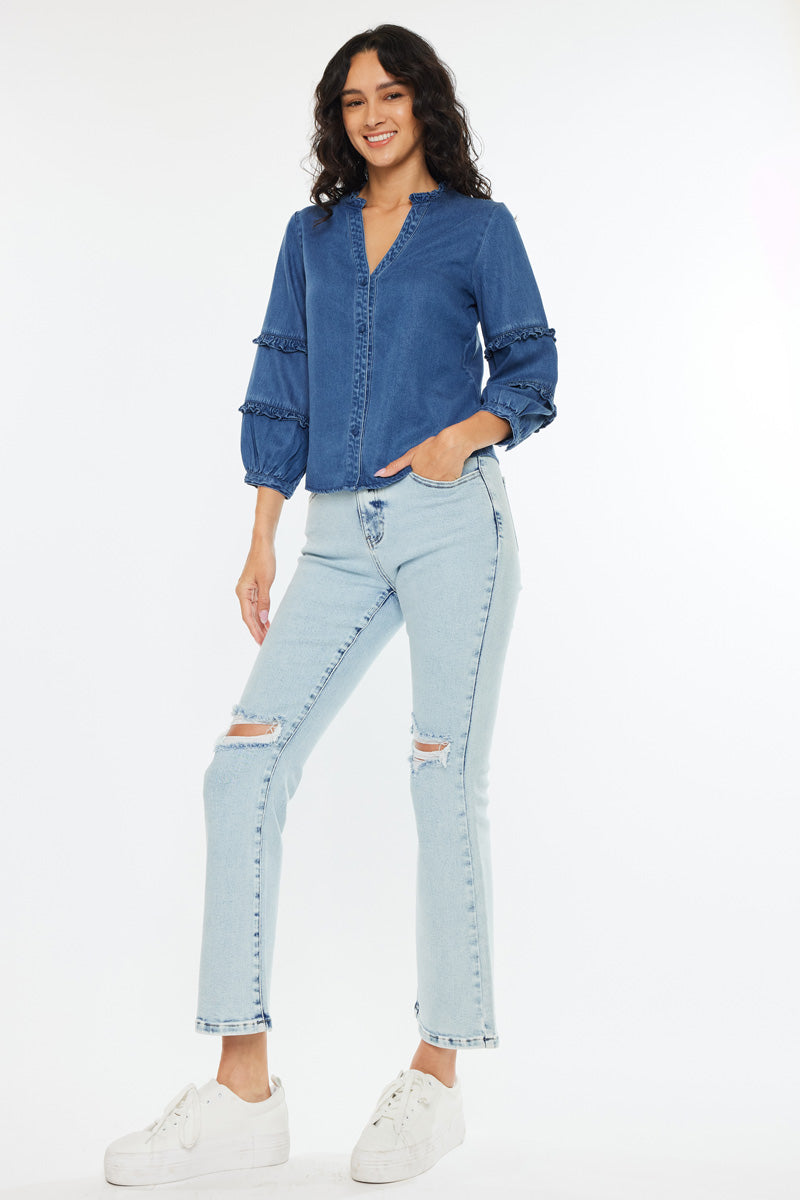 Allie Fitted Long Sleeve Shirt - Official Kancan USA