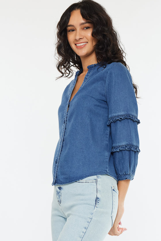 Allie Fitted Long Sleeve Shirt - Official Kancan USA