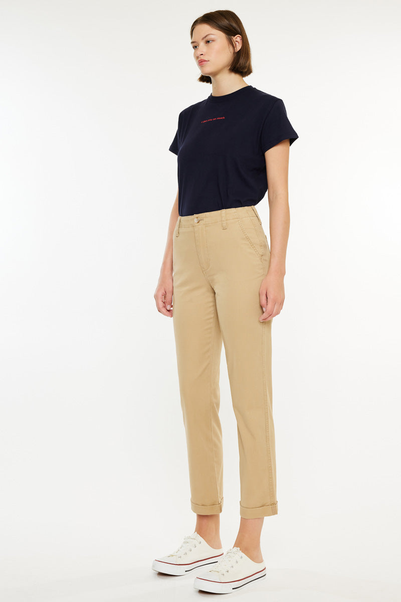 チノパンツ HIGH WAIST CHINO PANTS