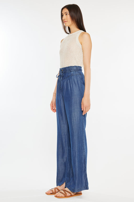 Katy High Rise Paperbag Wide leg Jeans - Official Kancan USA