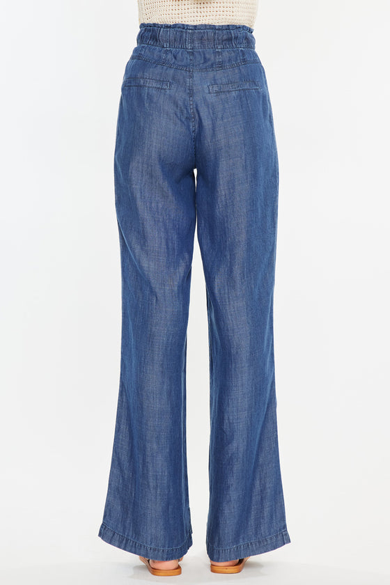 Katy High Rise Paperbag Wide leg Jeans - Official Kancan USA