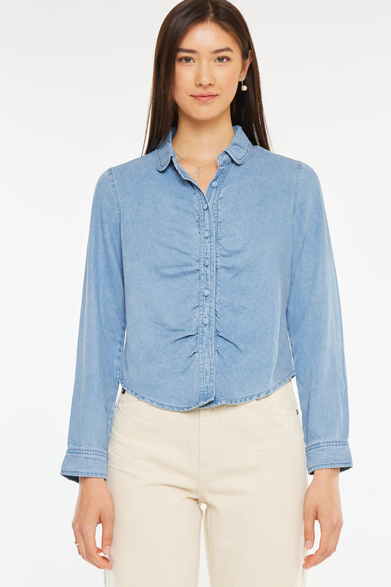 Evie Fitted Long Sleeve Shirt - Official Kancan USA
