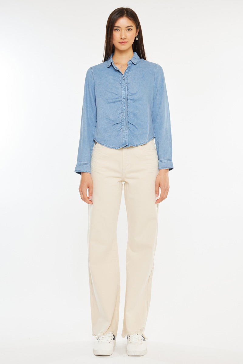 Evie Fitted Long Sleeve Shirt - Official Kancan USA
