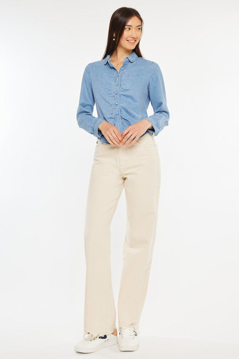Evie Fitted Long Sleeve Shirt - Official Kancan USA
