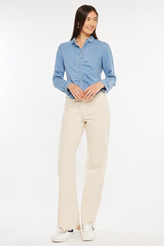 Evie Fitted Long Sleeve Shirt - Official Kancan USA