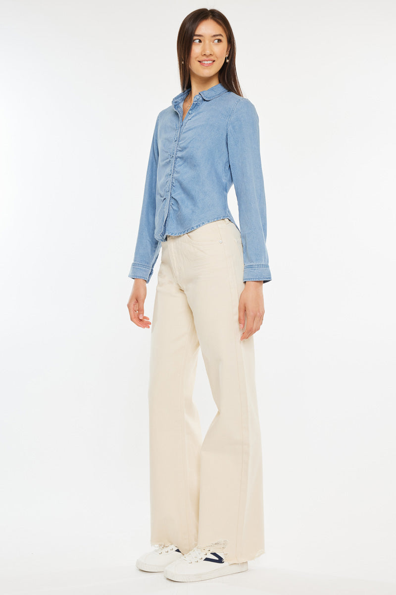Evie Fitted Long Sleeve Shirt - Official Kancan USA