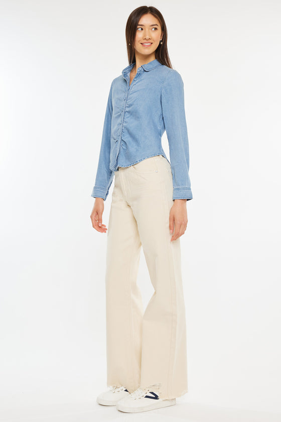 Evie Fitted Long Sleeve Shirt - Official Kancan USA