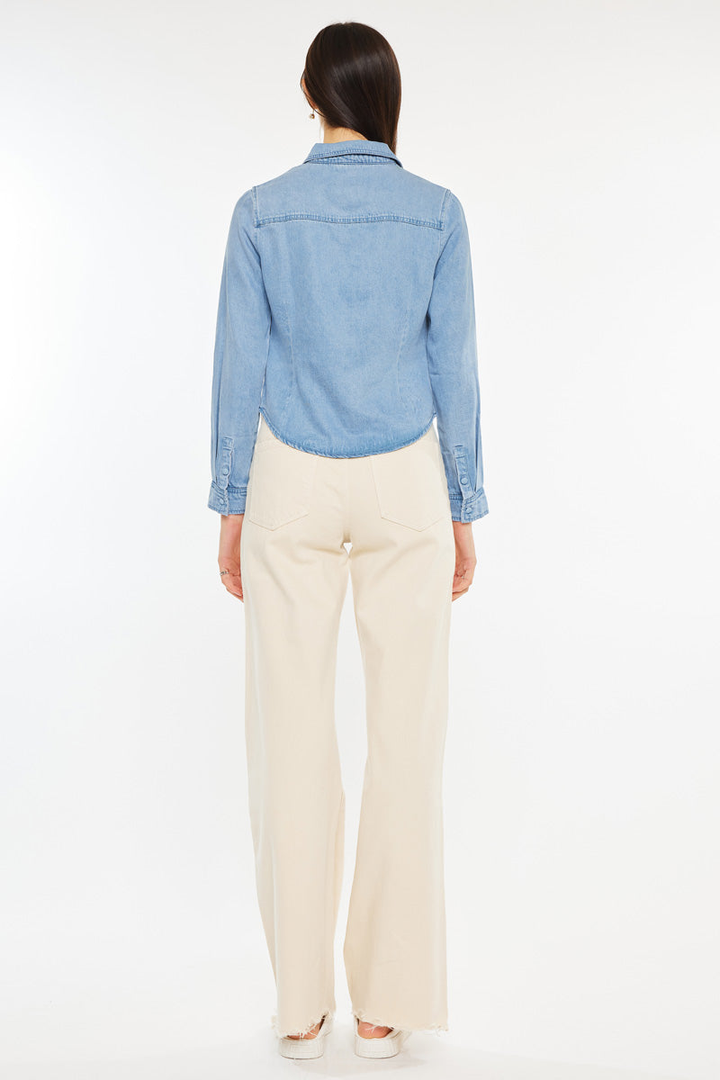 Evie Fitted Long Sleeve Shirt - Official Kancan USA