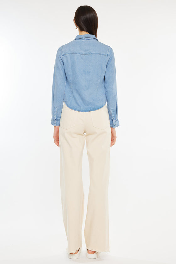 Evie Fitted Long Sleeve Shirt - Official Kancan USA