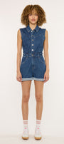 Maite Sleeveless Denim Romper - Official Kancan USA