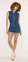 Maite Sleeveless Denim Romper - Official Kancan USA