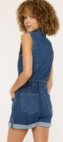 Maite Sleeveless Denim Romper - Official Kancan USA