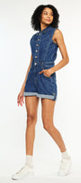 Maite Sleeveless Denim Romper - Official Kancan USA