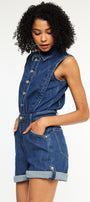 Maite Sleeveless Denim Romper - Official Kancan USA