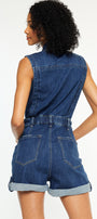 Maite Sleeveless Denim Romper - Official Kancan USA