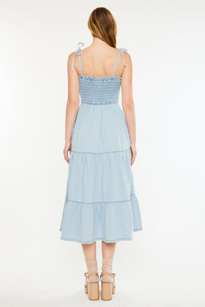 Kate Midi Dress Light Wash / M