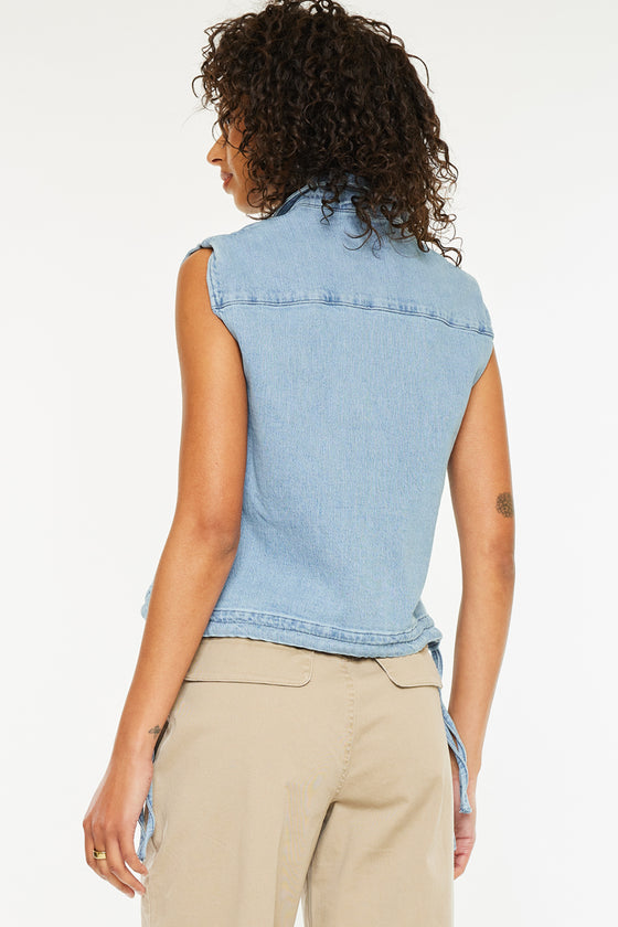 Bianca V-Neck Sleeveless Shirt - Official Kancan USA