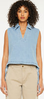 Bianca V-Neck Sleeveless Shirt - Official Kancan USA