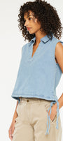 Bianca V-Neck Sleeveless Shirt - Official Kancan USA