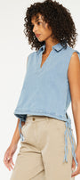 Bianca V-Neck Sleeveless Shirt - Official Kancan USA