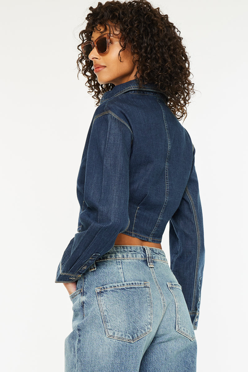 Miriam Cropped Button Up Shirt - Official Kancan USA
