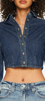 Miriam Cropped Button Up Shirt - Official Kancan USA