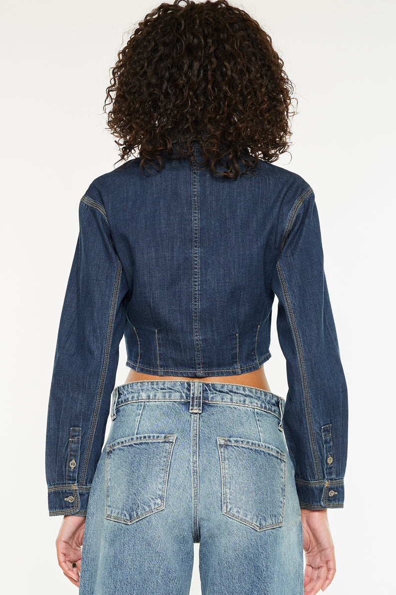 Miriam Cropped Button Up Shirt - Official Kancan USA