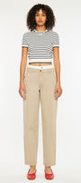 Francine Mid Rise Double Waistband Straight Pants - Official Kancan USA