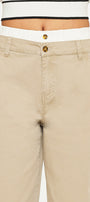 Francine Mid Rise Double Waistband Straight Pants - Official Kancan USA