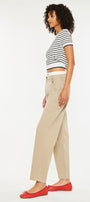 Francine Mid Rise Double Waistband Straight Pants - Official Kancan USA