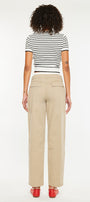 Francine Mid Rise Double Waistband Straight Pants - Official Kancan USA