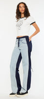 Miranda High Rise Pull On Wide Leg Jeans - Official Kancan USA